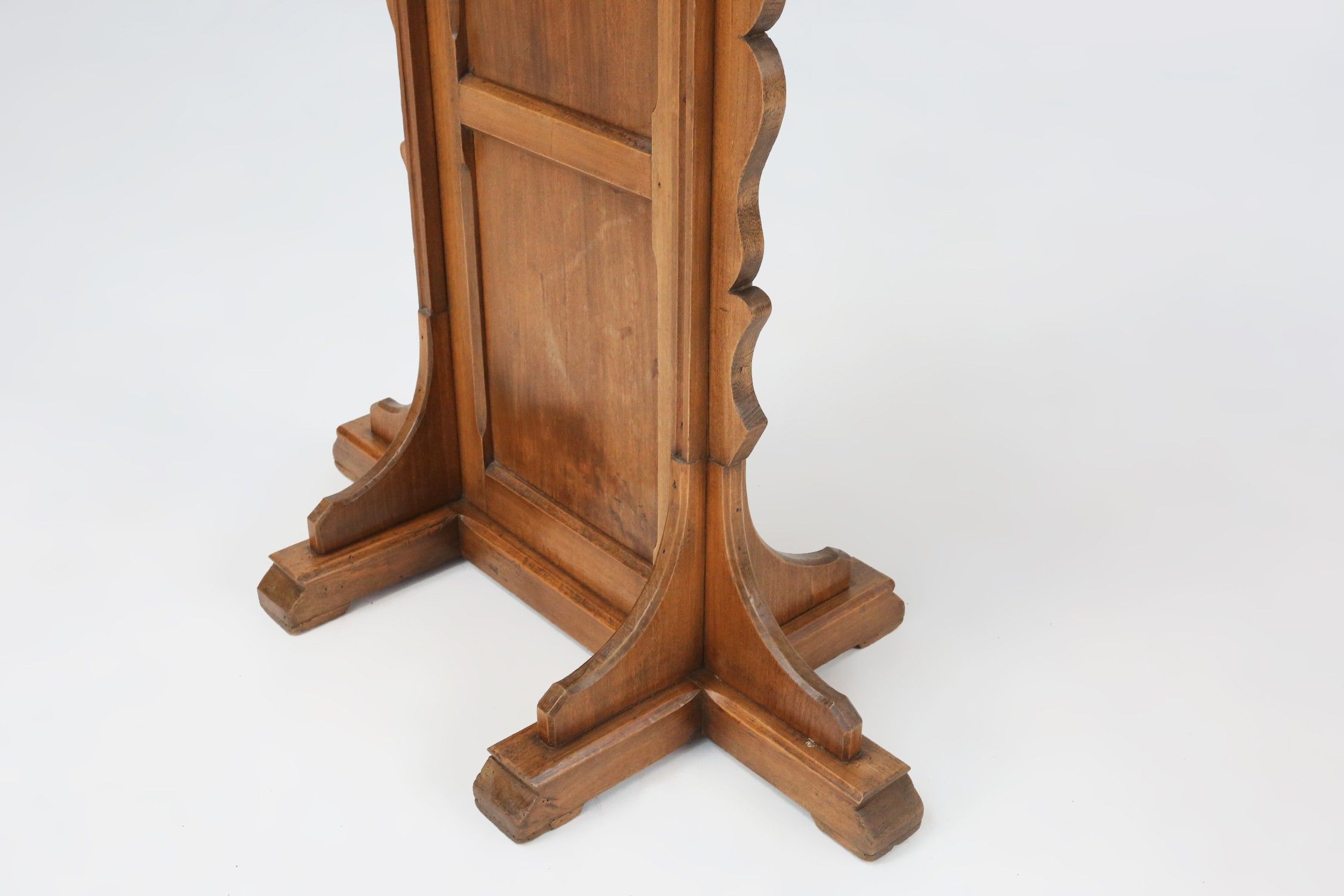 Church Console in solid wood, France ca. 1900thumbnail